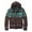 Brown, variant on Cardigan Sweaters for Men Long Sleeve Cable Knit Hooded Sweater Loose Fit Jackets Color: Green Size: XXXL