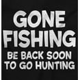 thumbnail image 2 of Funny Dad Gone Fishing Hunting Season Men's Big & Tall Graphic Hoodie Brisco Brands 4X, 2 of 5