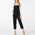 thumbnail image 1 of ICHUANYI Clearance Womens Casual Loose Sleeveless Overalls Suspenders With Pockets Jumpsuit(Black, S) ICHUANYI WER2023081503706, 1 of 9