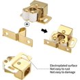 thumbnail image 5 of Loquet à Double Rouleau pour Garde-Robe et Armoire, 12 Pcs Loquet de Garde-Robe à Double Rouleau Loquet d'Armoire à Double Rouleau avec 48 Pcs Vis, 5 of 5