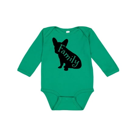 

Inktastic Family Dog- French bulldog Gift Baby Boy or Baby Girl Long Sleeve Bodysuit