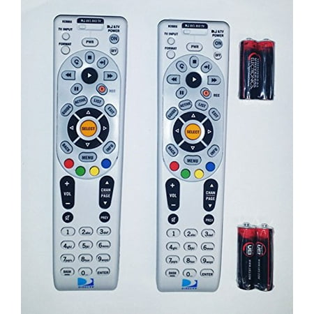 Lot Of Two Remote Controls DIRECTV RC66RX RF Universal Remote Control's W/Batteries Direct TV