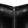 thumbnail image 4 of Faux Leather Corsets for Women Steampunk Gothic Corset Bustier with Zipper Plus Size Black Size 2XL, 4 of 5