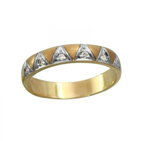 Foreli 0.1 CTW Diamond 10k Two tone Gold Ring