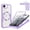 Purple, variant on Lunvic Case for iPhone 16e/17e, Double-Sided Full Body Case with Built-in Screen Protector, Compatible with MagSafe, Clear PC Back Heavy Duty Cover, Red