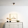 thumbnail image 2 of Shura Black & Brass Spotlight Sconce with Adjustable Head, Integrated LED, 3000K 490 Lumen, 2 of 9