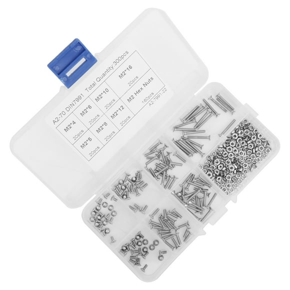Stainless Steel Screws And Nuts, Screws Assortment Set Screw Organizer Screws And Nuts, For Office Equipment Home Equipment Machinery Industries Ship Assembly