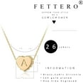 thumbnail image 5 of Fettero 14K Gold Plated Dainty Personalized Initial Heart Letter Heart Choker Pendant Necklace Jewelry Gift for Women, 5 of 6