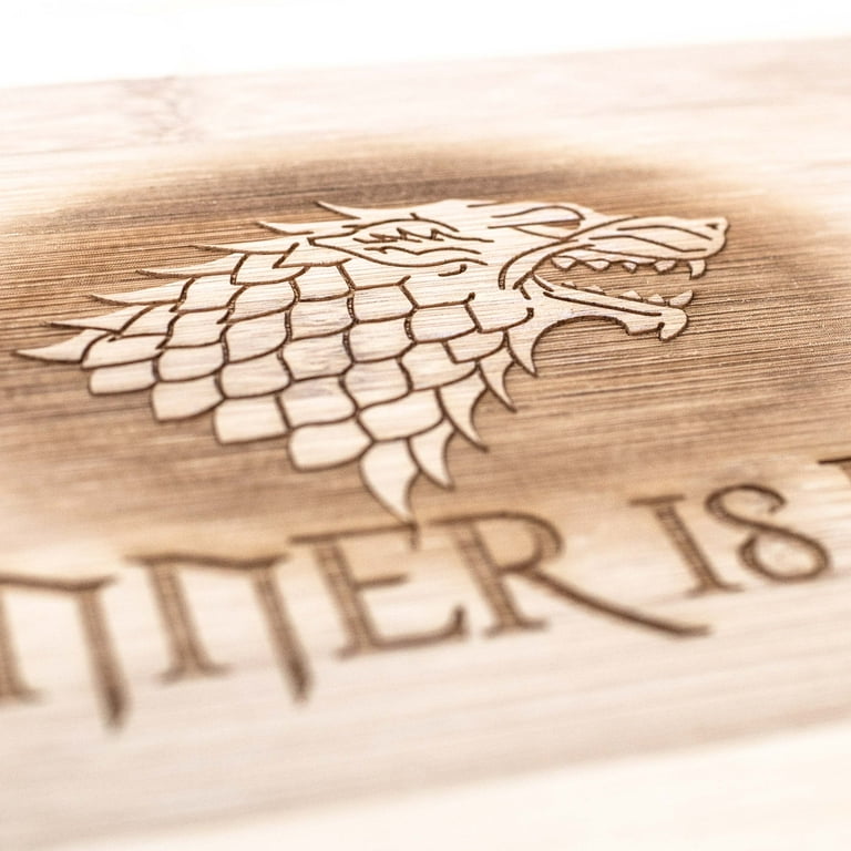 Dinner is Here Cutting Board 14''x9.5''x.5'' Bamboo Dinner is Here Cutting Board 14''x9.5''x.5'' Bamboo