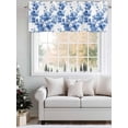 thumbnail image 5 of Watercolor Leaves Curtain Valances for Windows, Chic Elegant Leaf Botanical Art Kitchen Valance Window Treatment, Light Filtering Block Curtains for Bathroom/Bedroom/Living Room 42'' x 12'', 5 of 9