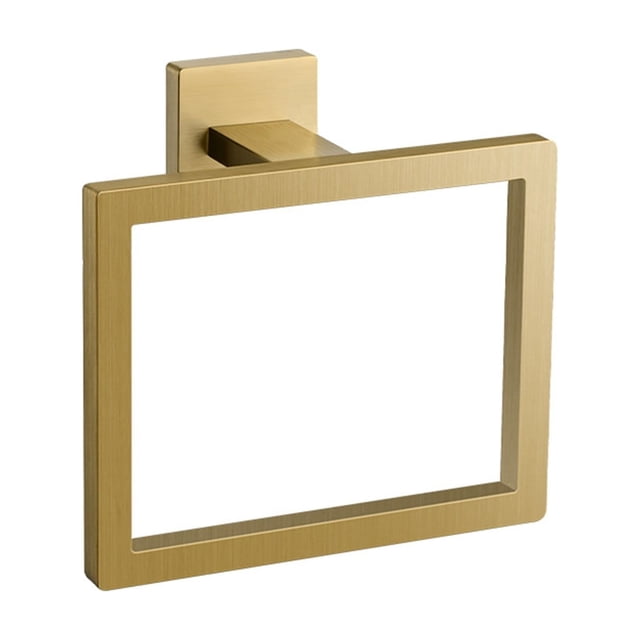 Square Towel Ring Stainless Steel Wall Mounted Modern for Bathroom Kitchen Restroom