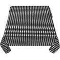 thumbnail image 5 of Square Tablecloth 60 x 60 Inch, Black White Plaid Square Tablecloth Comfortable Table Cover Fabric Table Cloth for Restaurant, Picnic, Indoor and Outdoor Dining, 5 of 8