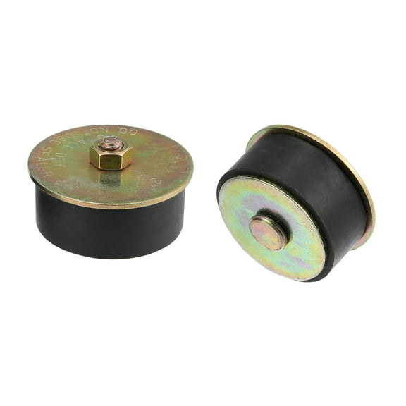 2pcs Automotive Car Rubber Freeze Plug Rubber Expansion Plug Fit Hole Size 2" to 2-1/8" 50mm-53mm