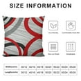 thumbnail image 5 of ONETECH Abstract Circles Pillow Covers Red Black White Geometric Modern Pattern Pillow Cases for Kids Teens Adults Simple Cool Style Soft Cushion Covers for Office Couch Chairs, 5 of 5