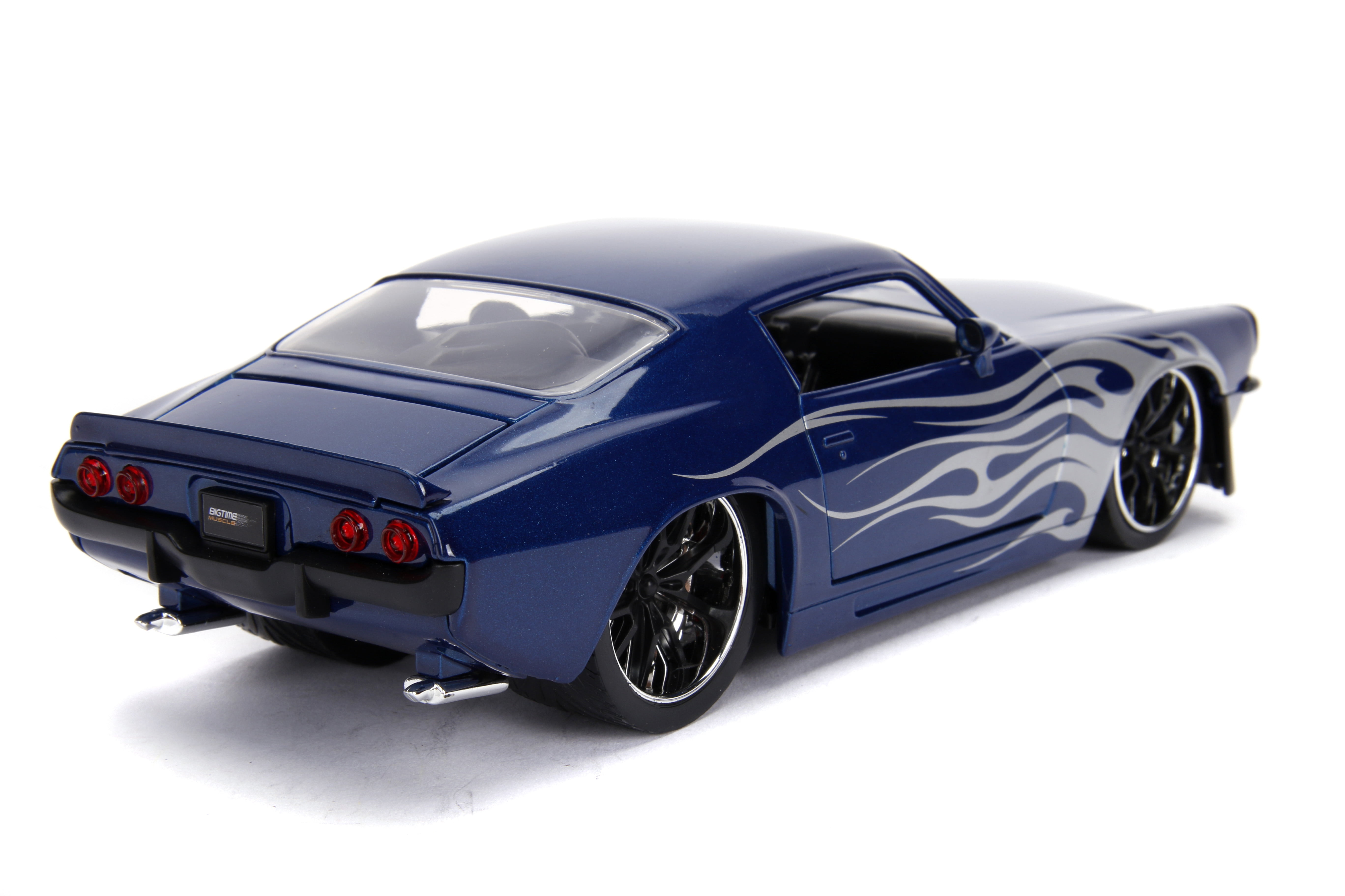 Big Time Muscle 1:24 1971 Chevy Camaro SS Die-cast Car Dark Blue