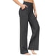 thumbnail image 2 of Pantalones Pierna para Mujer Pantalones Yoga Cintura Alta con Bolsillos Pantalones Deportivos Holgados y Elásticos para Trabajo o para Estar Cómoda en Casa Negro M, 2 of 7