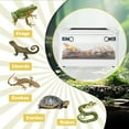 thumbnail image 6 of Plastic Reptile Feeding Box with Wheels,Reptiles Breeding Enclosure Cages Transparent Amphibians Habitat Terrarium Tank Portable Transport Container for Lizard,Bearded Dragon(White), 6 of 10