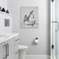 thumbnail image 6 of HFDF Funny Wall Art Giraffe and Pengu Bathroom Pictures for Kids - Animals Bathtub Canvas Prts Artwork - Home Decorations for Bathroom, Bedroom, Toilet - 12x18inch Framed, 6 of 6