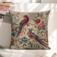 thumbnail image 6 of Birds, Flowers Linen toss pillowcase decoration pillowcase gifting preferred 20x20 inch cushion cover sofa pillowcase sofa bedroom living room car, 6 of 7