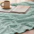 thumbnail image 4 of Manta Bedsure GentleSoft Fleece XL Verde Salvia 127x178 cm, 4 of 8