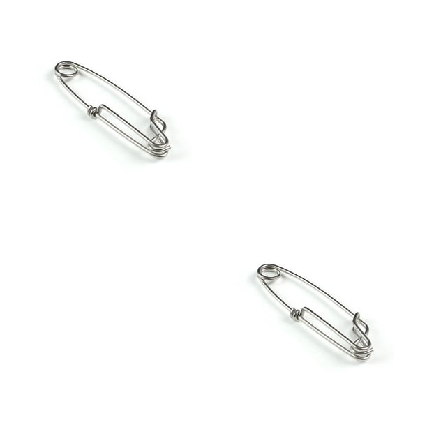 Eigraketly Clips de pesca de acero inoxidable resistente, accesorios giratorios de palangre cerrados, diseño único, gancho de hebilla de liberación 2.0*80 2piezas Eigraketly CBP365954