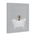 thumbnail image 2 of Stupell Industries Rustic Lodge Giraffe Blue Bath Cute Canvas Art, 36 x 48, by Leah Straatsma, 2 of 7
