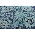 thumbnail image 3 of Rugs.com Fleur Collection Rug – 8' Square Blue Medium-Pile Rug Perfect For Living Rooms, Kitchens, Entryways, 3 of 5
