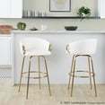 thumbnail image 4 of LumiSource Claire 30" Fixed-Height Barstool - Set of 2, 4 of 10
