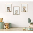 thumbnail image 7 of Kate and Laurel Sylvie Animal Studio Baby White Tiger Framed Canvas Wall Art by Amy Peterson Art Studio, 18x24 Natural, Modern Jungle Animal Portrait Art for Wall, 7 of 7