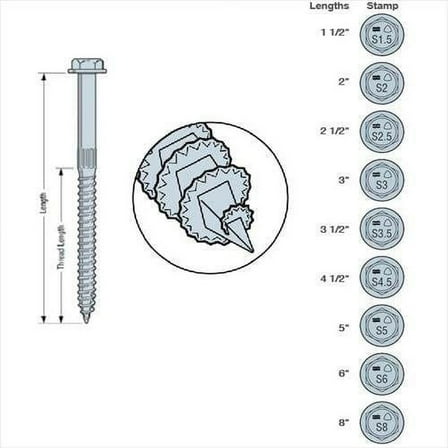 Simpson Strong-Tie SDS25600-R10 Wood Screw - 120 Count, 1/4-Inch x 6-Inch