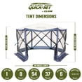 thumbnail image 4 of CLAM Quick Set Escape Canopy, Blue + Clam Quick Set Screen Hub (2 Pack), 4 of 12