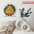 thumbnail image 4 of Decorative Clocks: Cute Furry One Eyed Mon-ster Inside of PumpkinGlass Wall Clock ,Monster Decor Wall Clock for Homes, Bars, Offices, Man Caves, Garages, And Living Rooms. Hallo-ween Gift, 4 of 8