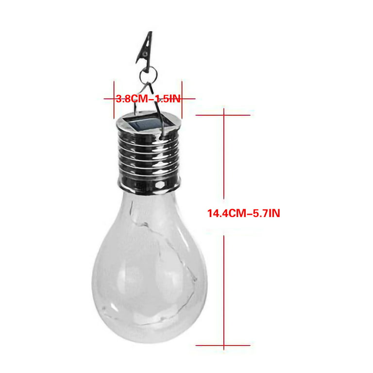Solar LED Light Bulb Outdoor Waterproof Hanging Rotatable Garden Camping  Lamps