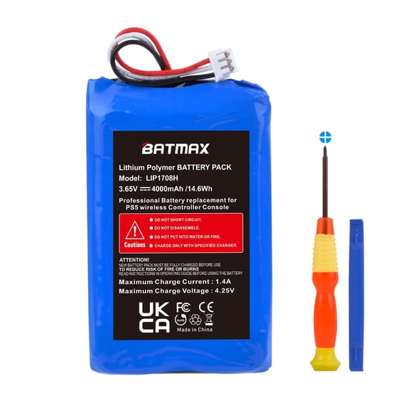 Batería Batmax LIP1708 4000 mAh 3,65 V para controlador Sony PS5