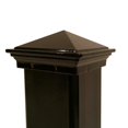 thumbnail image 3 of Nuvo Iron Pyramid Ornamental Aluminum Post Cap for 2" x 2" Metal Posts - Black, 3 of 4
