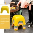 thumbnail image 2 of LEORX Child Stool Plastic Load-bearing Square Foot Stool for Office 1Pcs, 2 of 8