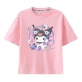 thumbnail image 5 of Sanrio My Melody Kuromi Cinnamoroll Camiseta de manga corta Kawaii para niña, ropa holgada de algodón puro de verano con dibujos animados para niños, 5 of 5