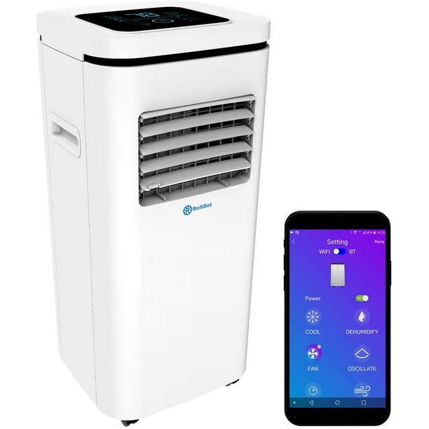 Rollicool 10 000 Btu Portable Air Conditioner App Voice Control Wi Fi Enabled Portable Ac Dehumidifier Quiet Operation Easy Installation Walmart Com Walmart Com