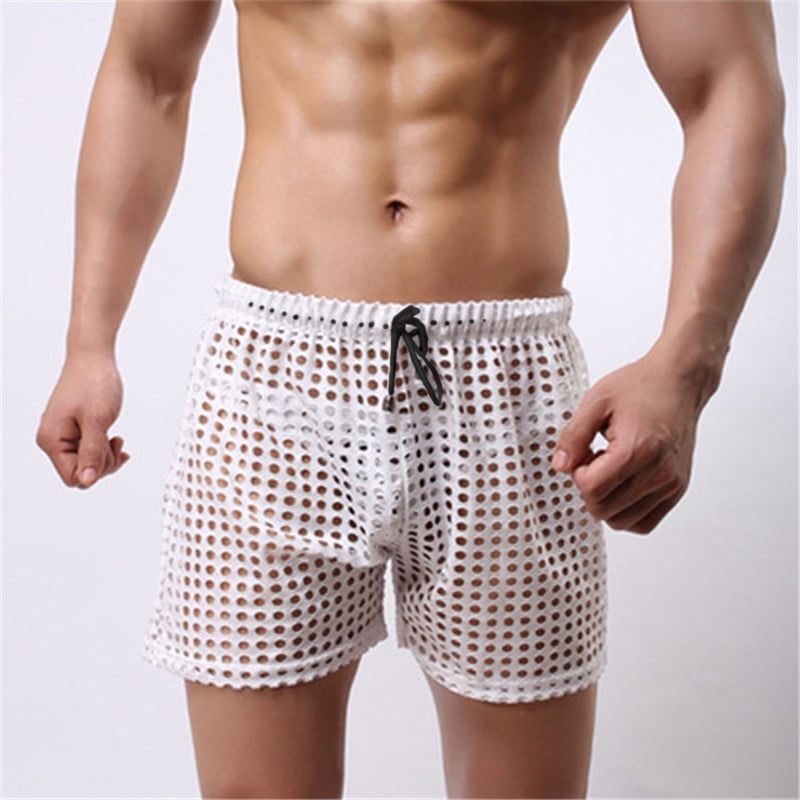 men mesh transparent