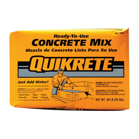 Quikrete  Ready-to-Use Concrete Mix  80 lb. (Best Concrete Mix For Countertops)