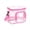 Hot Pink, variant on Stadium Approved Clear Lunch Bag, Large Transparent Thermal Insulated Tote for School Security, Work Office, Sporting Events & Concerts with Adjustable Strap，Black