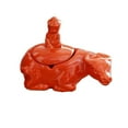 thumbnail image 2 of Ceramic Ashtray under $5! Xqxayjr Ceramic Ashtray with Crab Boy Design, Wine Red Desktop Decoration for Home Office, Multifunctional Tea Pet and Ash Storage, 2 of 9