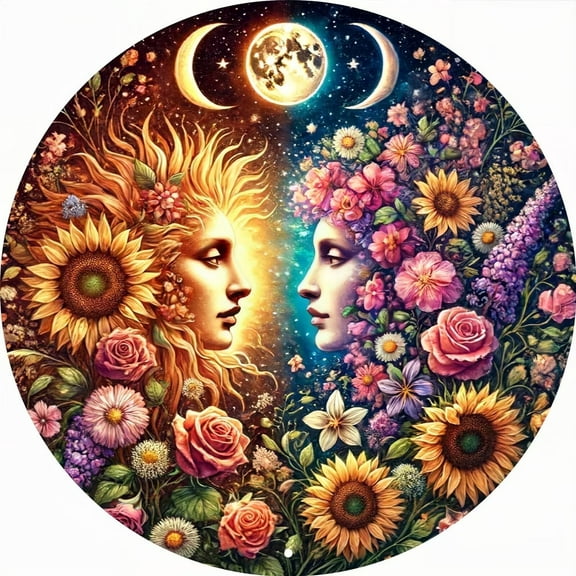 5D DIY Diamond Art Kits for Adults Beginners,Flower Woman's Face Full Drill Diamond Dots Gem Art,Home Wall Decor 13.8x13.8inches.