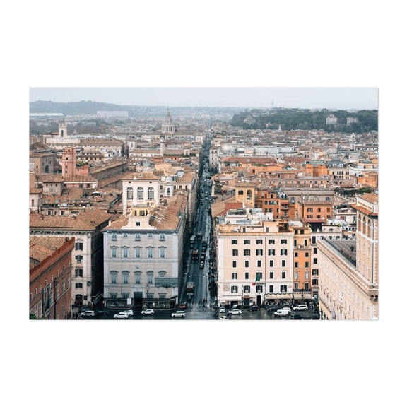 Over Roma - Rome Lazio Italy Photography Unframed Wall Art Print 5 x 7 inches