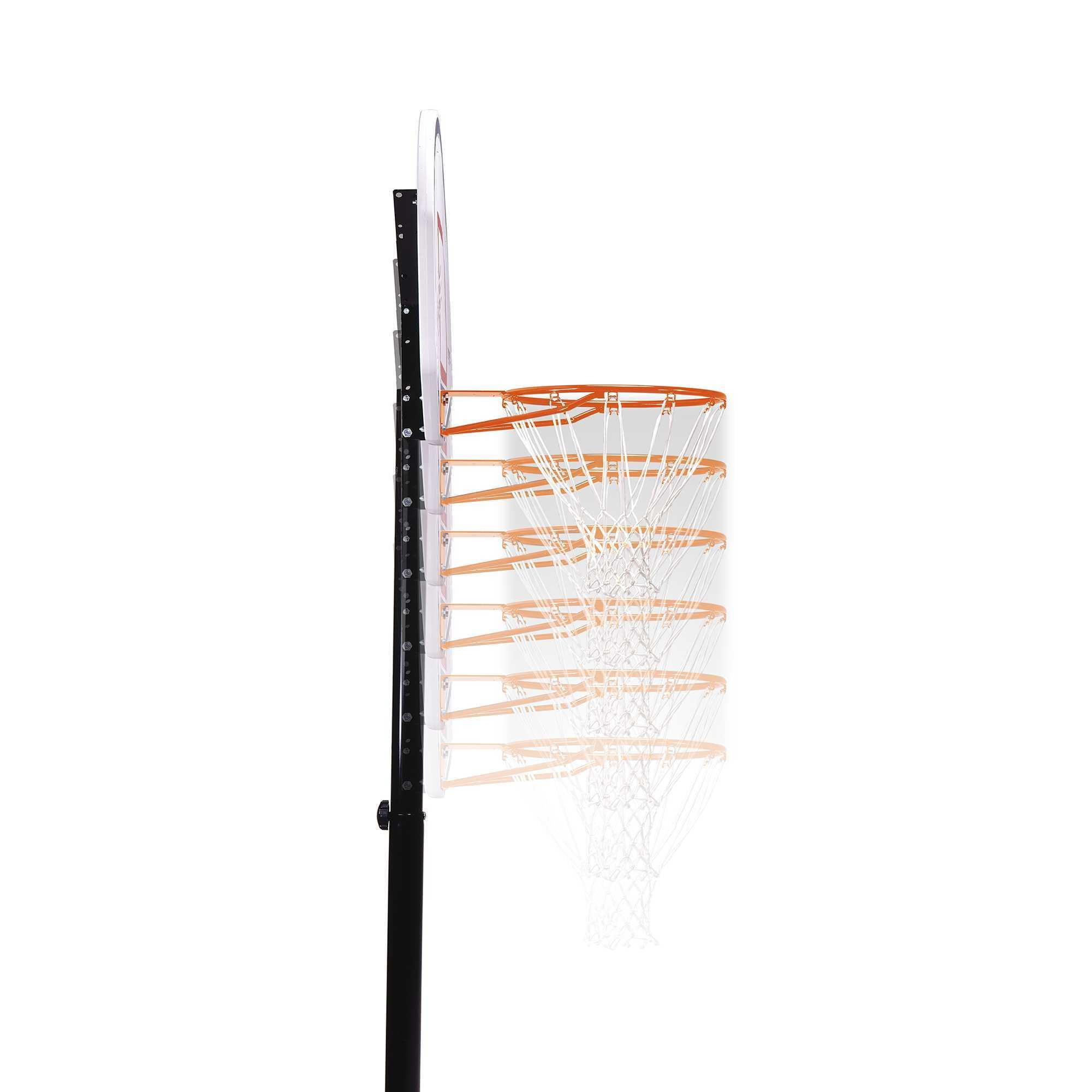 Lifetime 44-inch Adjustable Portable Basketball Hoop with Shatterproof Backboard, Telescoping Height, Steel Rim, and All-Weather Net (90788)