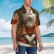 thumbnail image 3 of Balery Haystack Meditating Cat Camisas hawaianas de manga corta para hombre, camisas playeras de corte holgado, camisas de vacaciones con botones,3X-Large, 3 of 7
