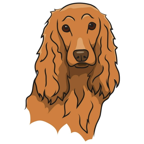 Cocker Spaniel Decal | Indoor/Outdoor | Dog Lover Super Cute Sticker for SUV Windows, Dorm Rooms, Bedroom, Offices | SignMission personalized gift | 36"