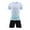 White, variant on Cethrio Boys Activewear Outfit Sets, 2 Piece Summer Football Quick-dry Boys' Shorts Sets Dark Blue Size 10-12