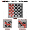 thumbnail image 3 of Juego de mesa Giant Checkers QuadPro 3 en 1 con alfombrilla, 3 of 7