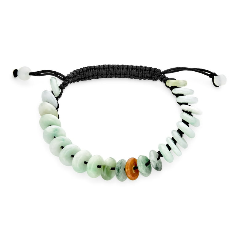 Organic Jade Pendant Necklace | Leather Cord Knot | Light Years Jewelry Organic